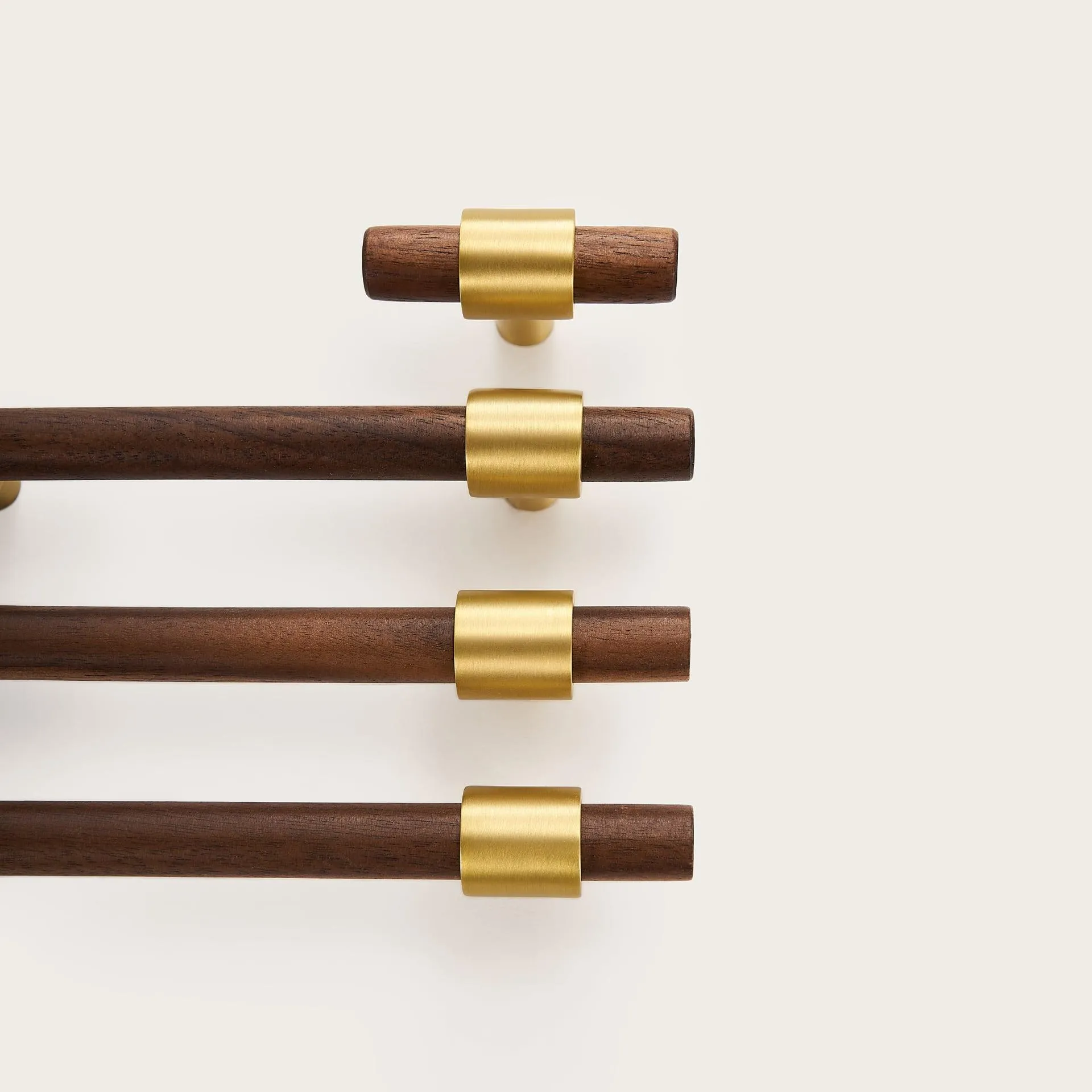 MENELAOS / Walnut & Solid Brass Handles