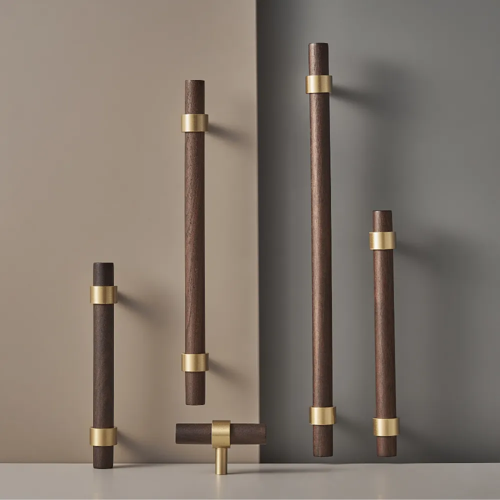 MENELAOS / Walnut & Solid Brass Handles