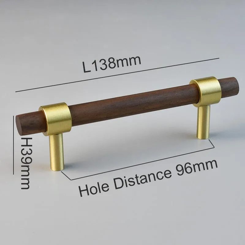MENELAOS / Walnut & Solid Brass Handles