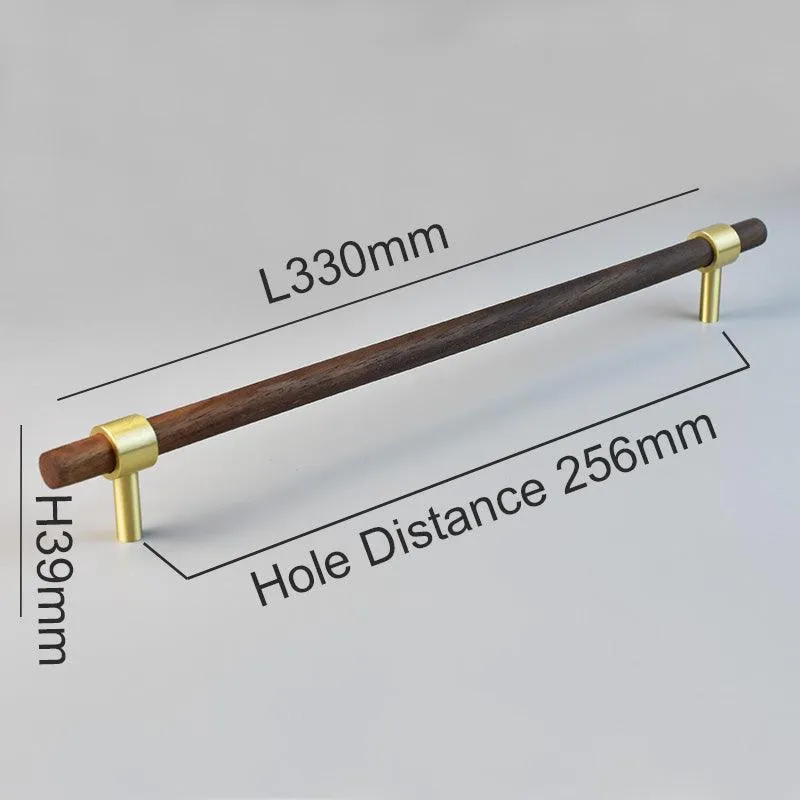 MENELAOS / Walnut & Solid Brass Handles