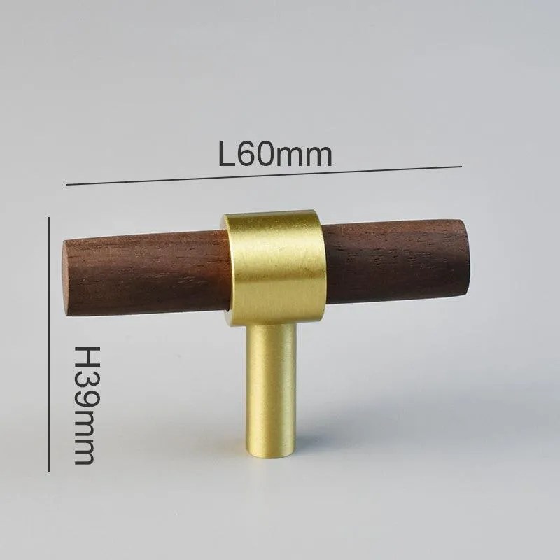 MENELAOS / Walnut & Solid Brass Handles
