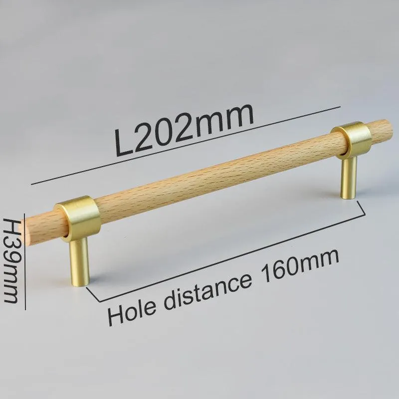 MENELAOS / Walnut & Solid Brass Handles