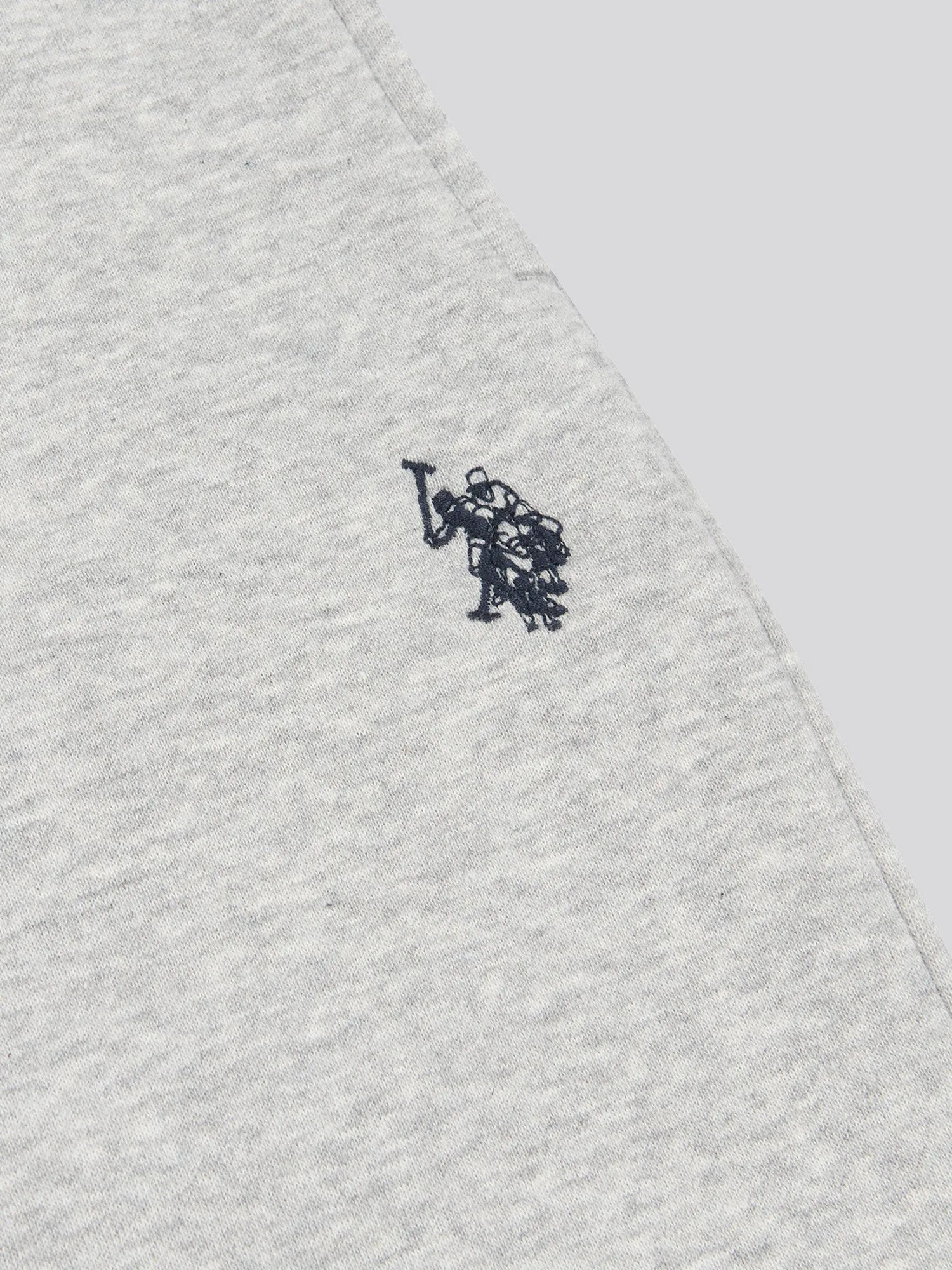 Mens Double Horsemen Joggers in Mid Grey Marl