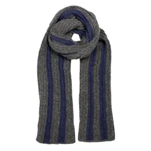 Men's Two-Tone Stripe Knitted Scarf