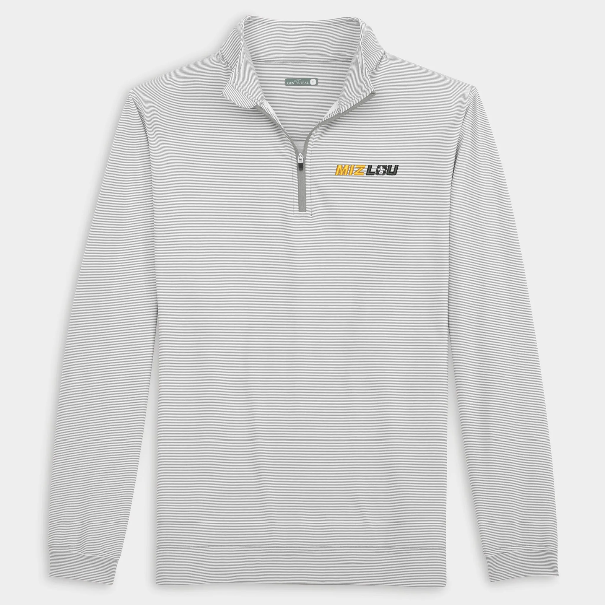 Miz-Lou Pinstripe Venture Performance Quarter-Zip