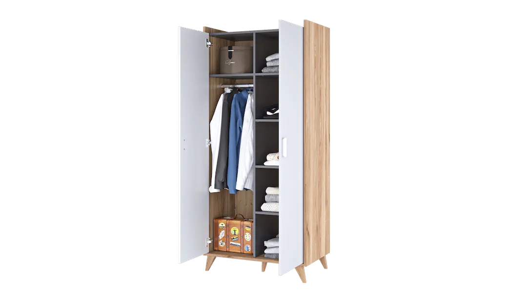 Mood MD-01 Hinged Wardrobe 85cm