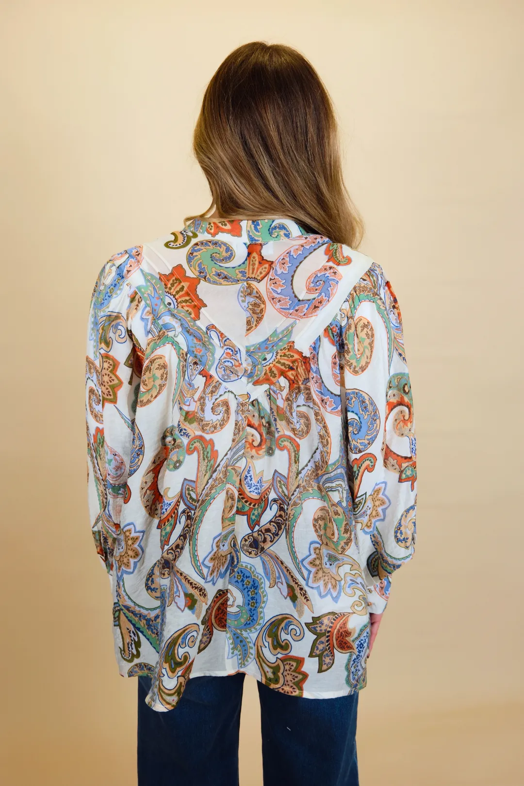 Paisley Print Blouse