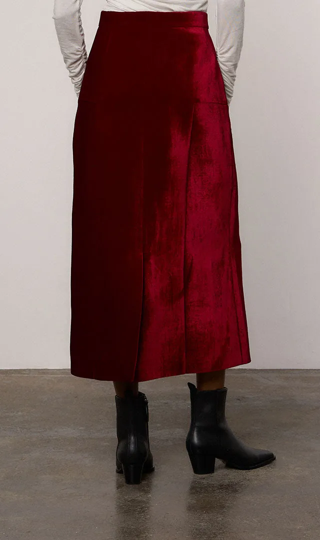 Petra Velvet Maxi Skirt