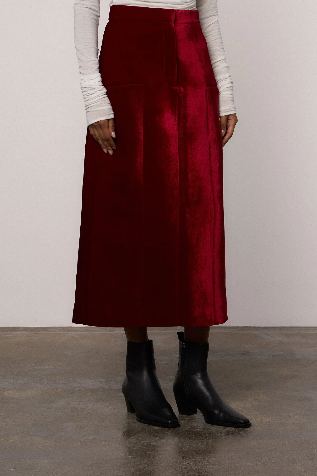 Petra Velvet Maxi Skirt