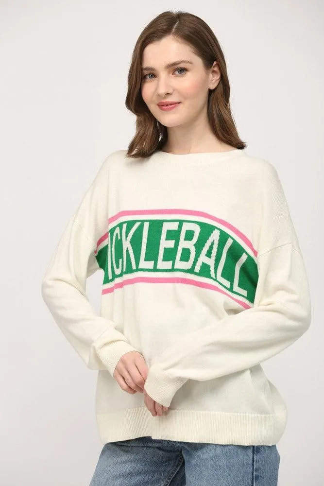 Pickleball Crew Neck Sweater