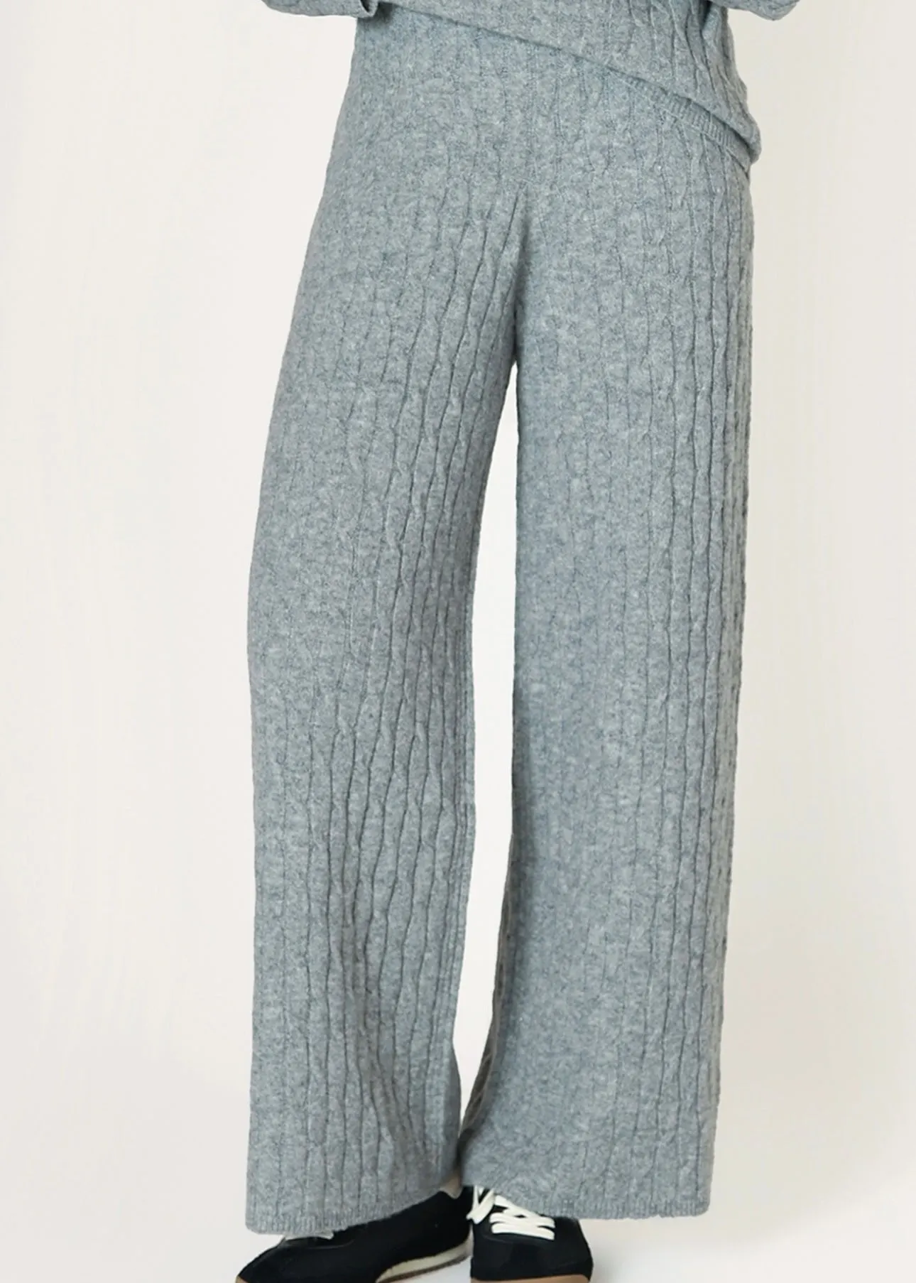 Pull on Cable Knit Sweater Pant