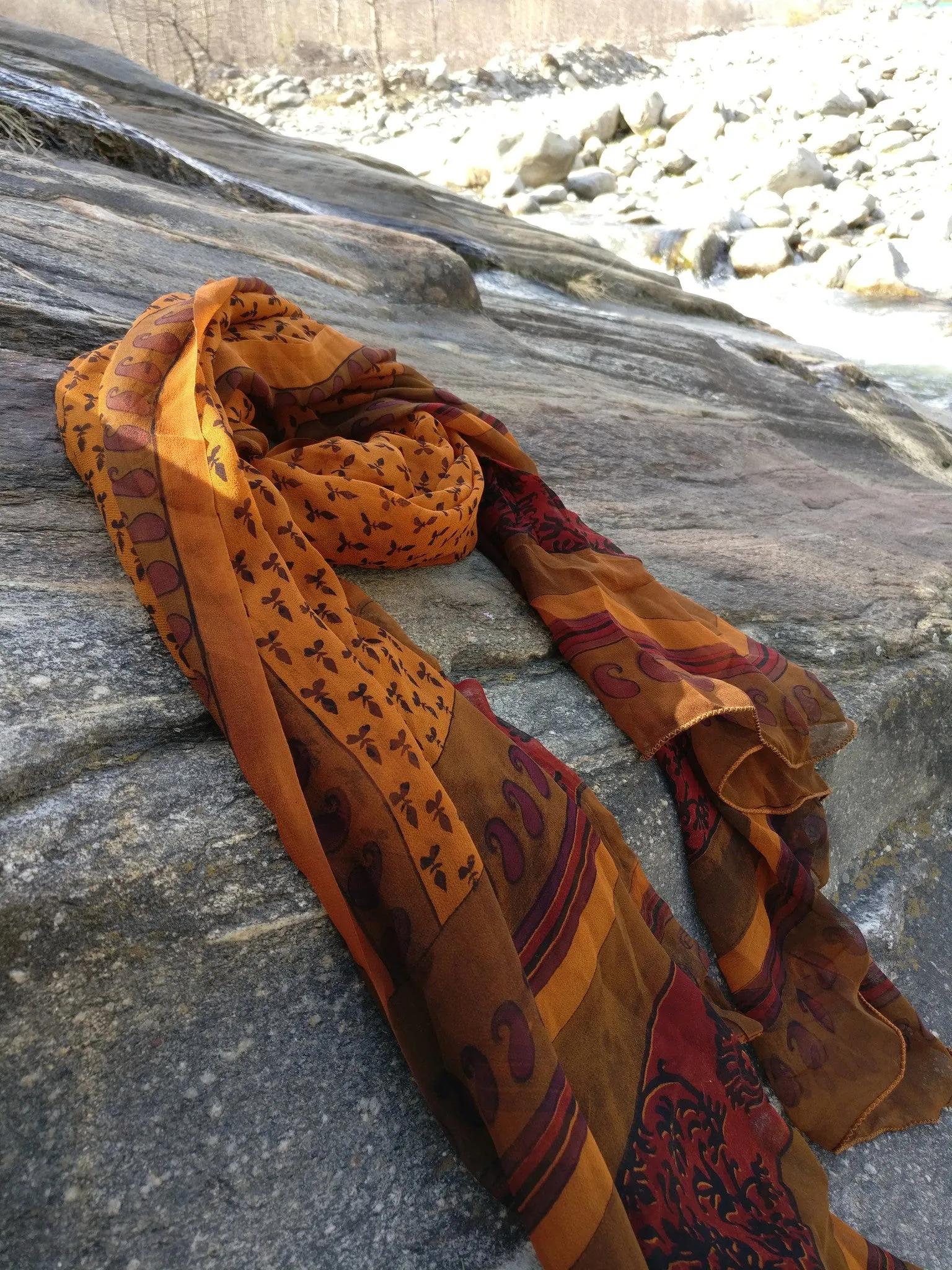 Pure Crepe Silk Neck Scarf for Women