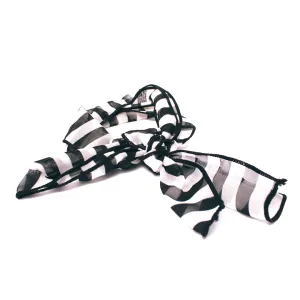 Scarf Switch-A-Roo Headband - Black   White Stripes