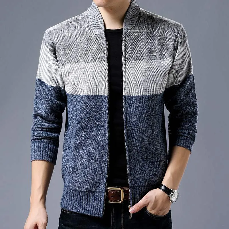 Single-Breasted Knitted  Sweater