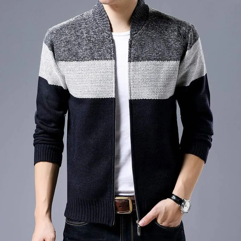 Single-Breasted Knitted  Sweater