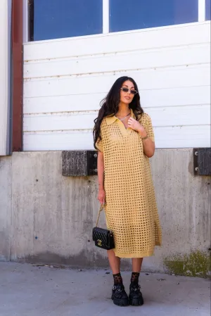 Soul Stuff Knit Dress   Slip in Tan