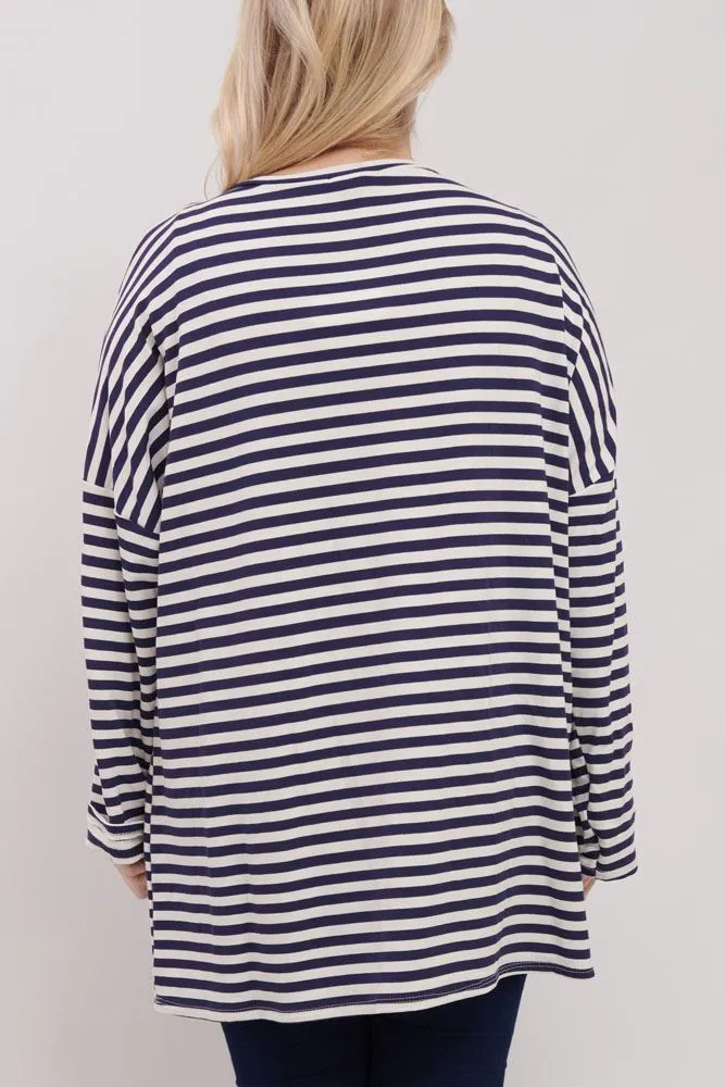 Stripe Print Cotton Top