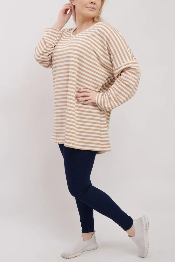 Stripe Print Cotton Top