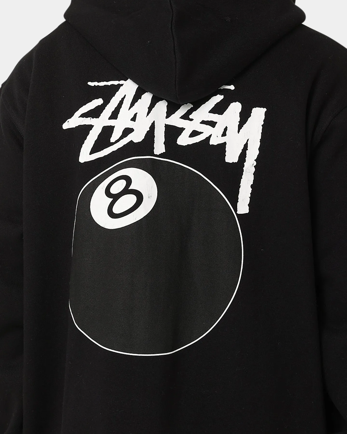 Stussy Solid 8 Ball Zip Hoodie Black