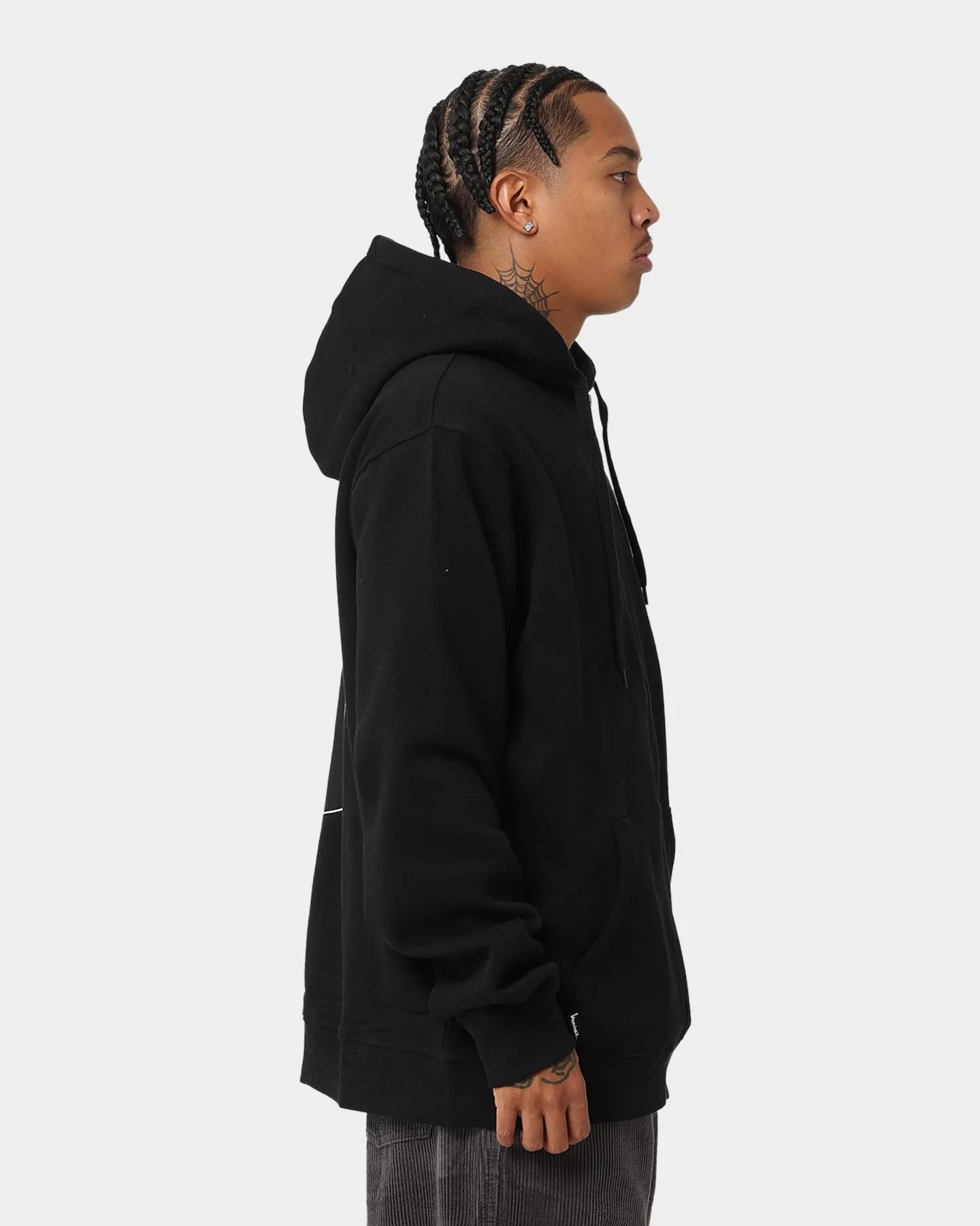 Stussy Solid 8 Ball Zip Hoodie Black