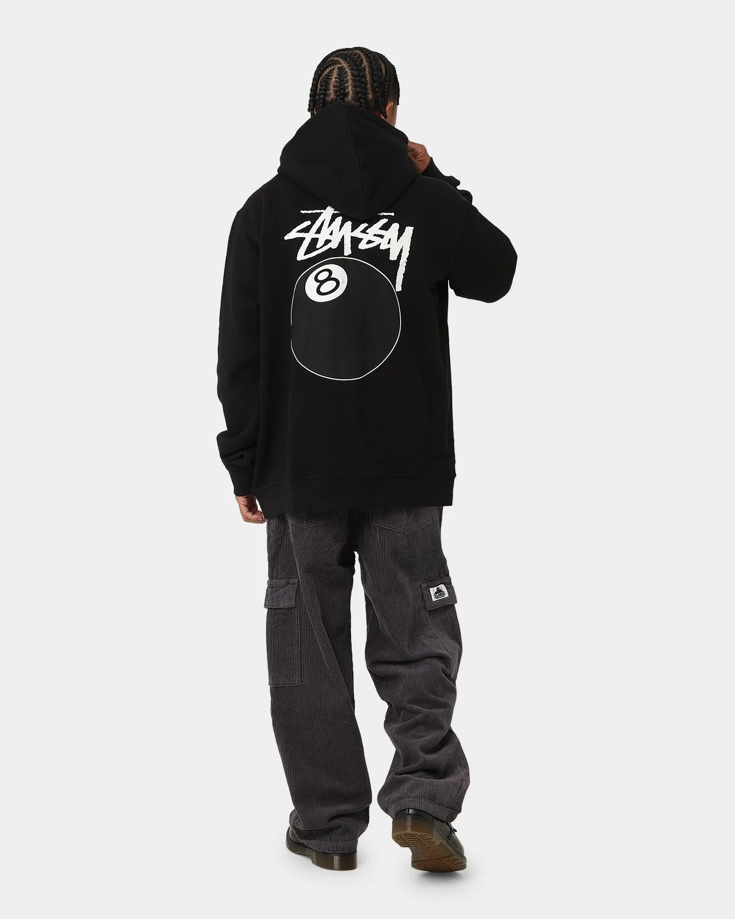 Stussy Solid 8 Ball Zip Hoodie Black