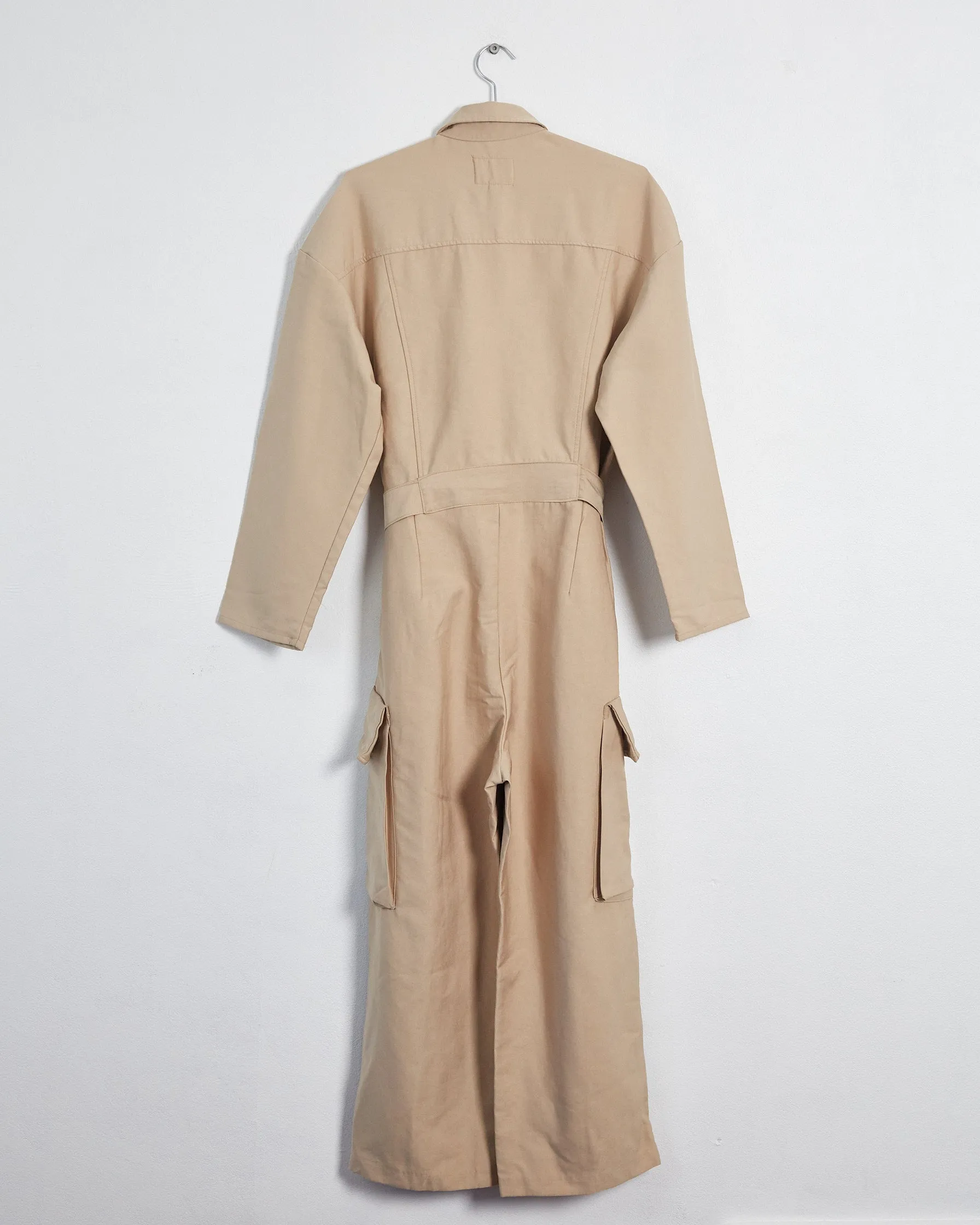 The Frankie Shop 'linda' utility jumpsuit, camel, 10