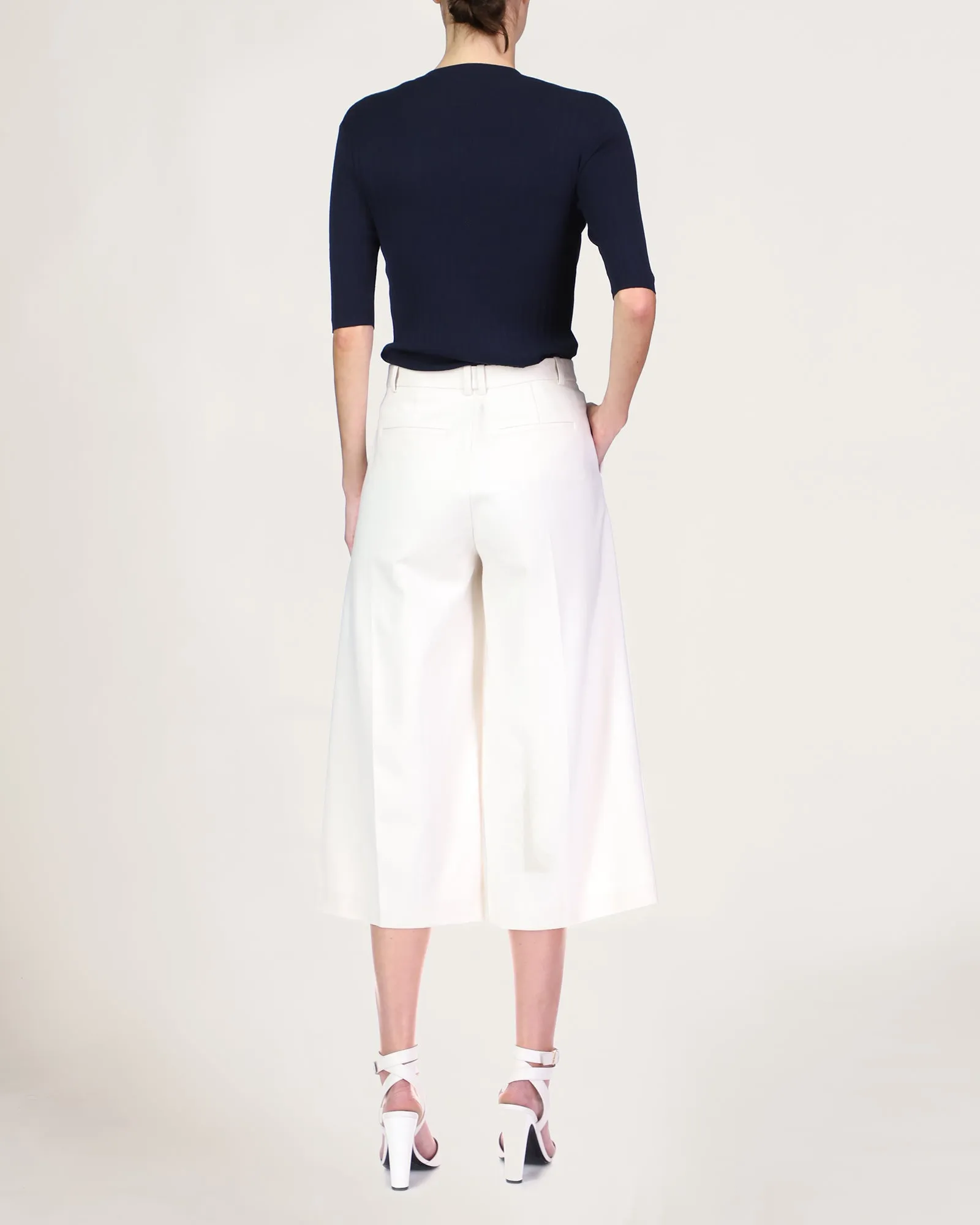 Theo Cropped Wide Leg Pant