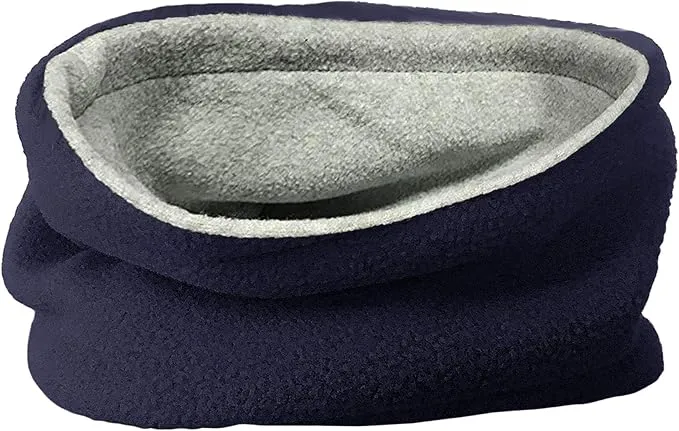 TOSKATOK® Childrens Kids Boys Girls Warm Winter Reversible Soft Fleece Snood Neckwarmer Scarf