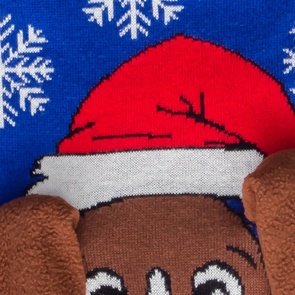 Ugly Christmas Sweater - Animated Puppy Ears for Holiday Fun