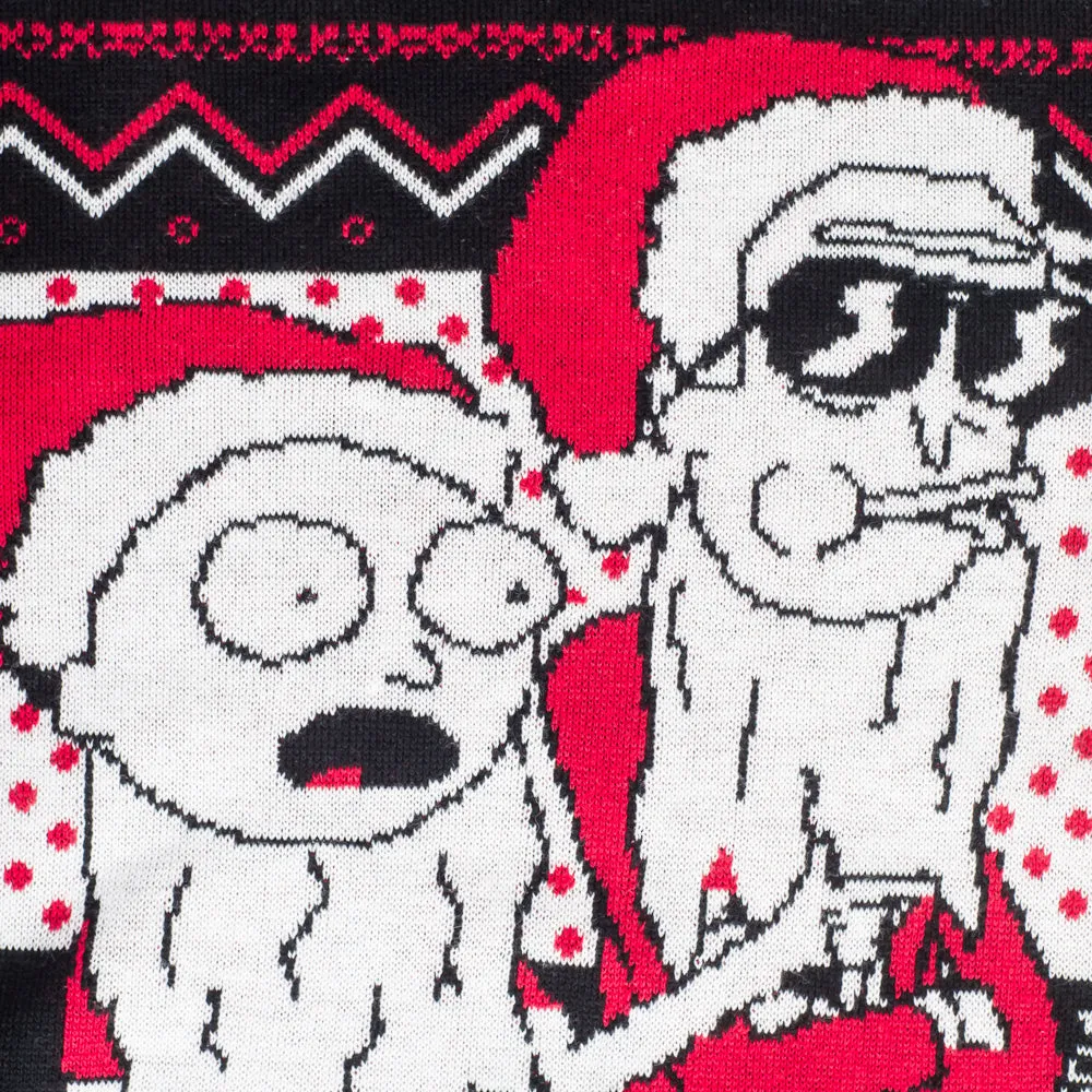 Ugly Christmas Sweater - Hilarious Rick & Morty Design for Fun Holiday Spirit