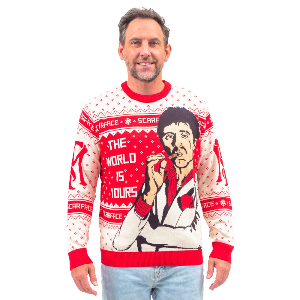 Ugly Christmas Sweater - Tony Montana Design for Holiday Cheer