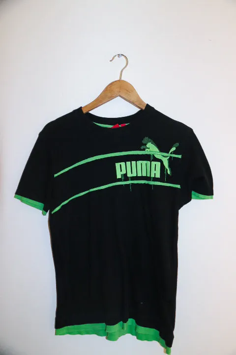 Vintage black puma mens tees size M