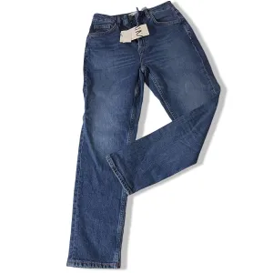 Vintage mens blue straight leg Zara jeans trouser size 36 with new tag| SKU 3704