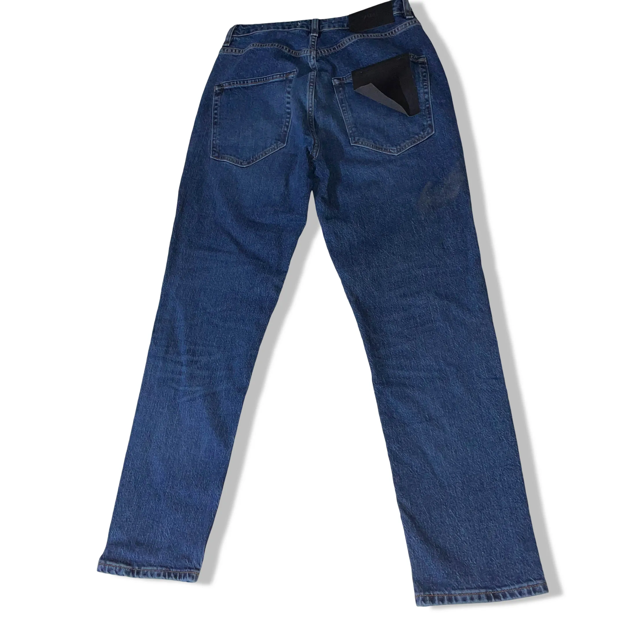 Vintage mens blue straight leg Zara jeans trouser size 36 with new tag| SKU 3704