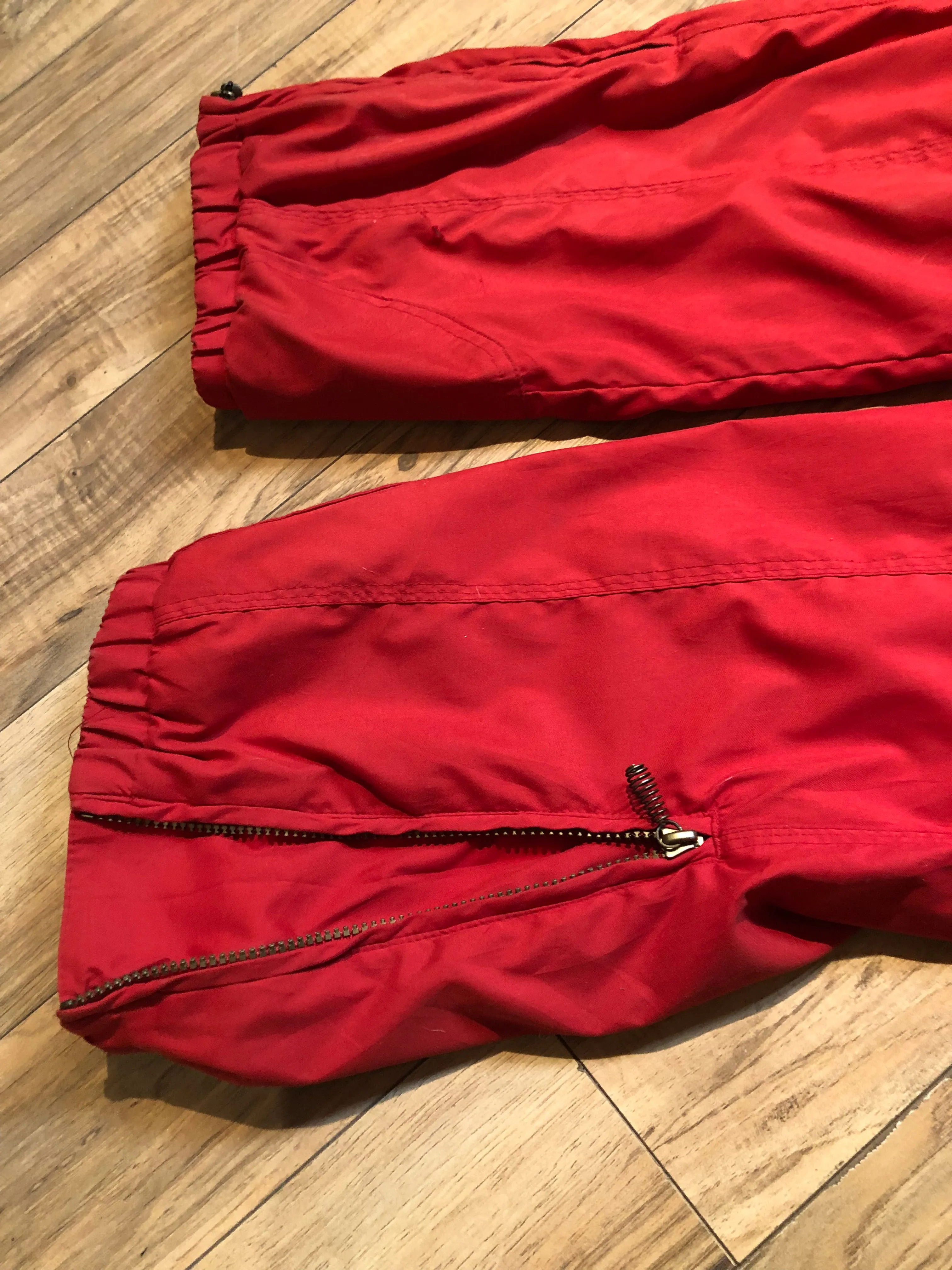 Vintage Obermeyer Red One Piece Ski Suit, Size 4