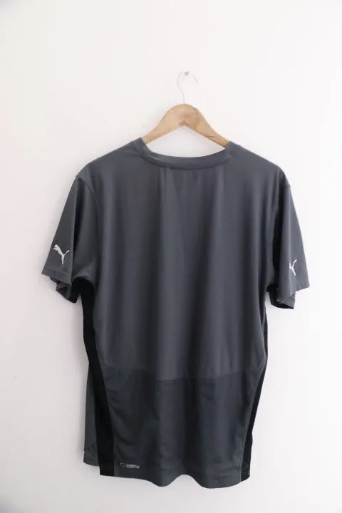 Vintage puma mens big & tall logo performance grey tees