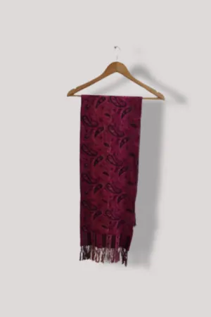 Vintage Purple pattern cashimina paisley scarf