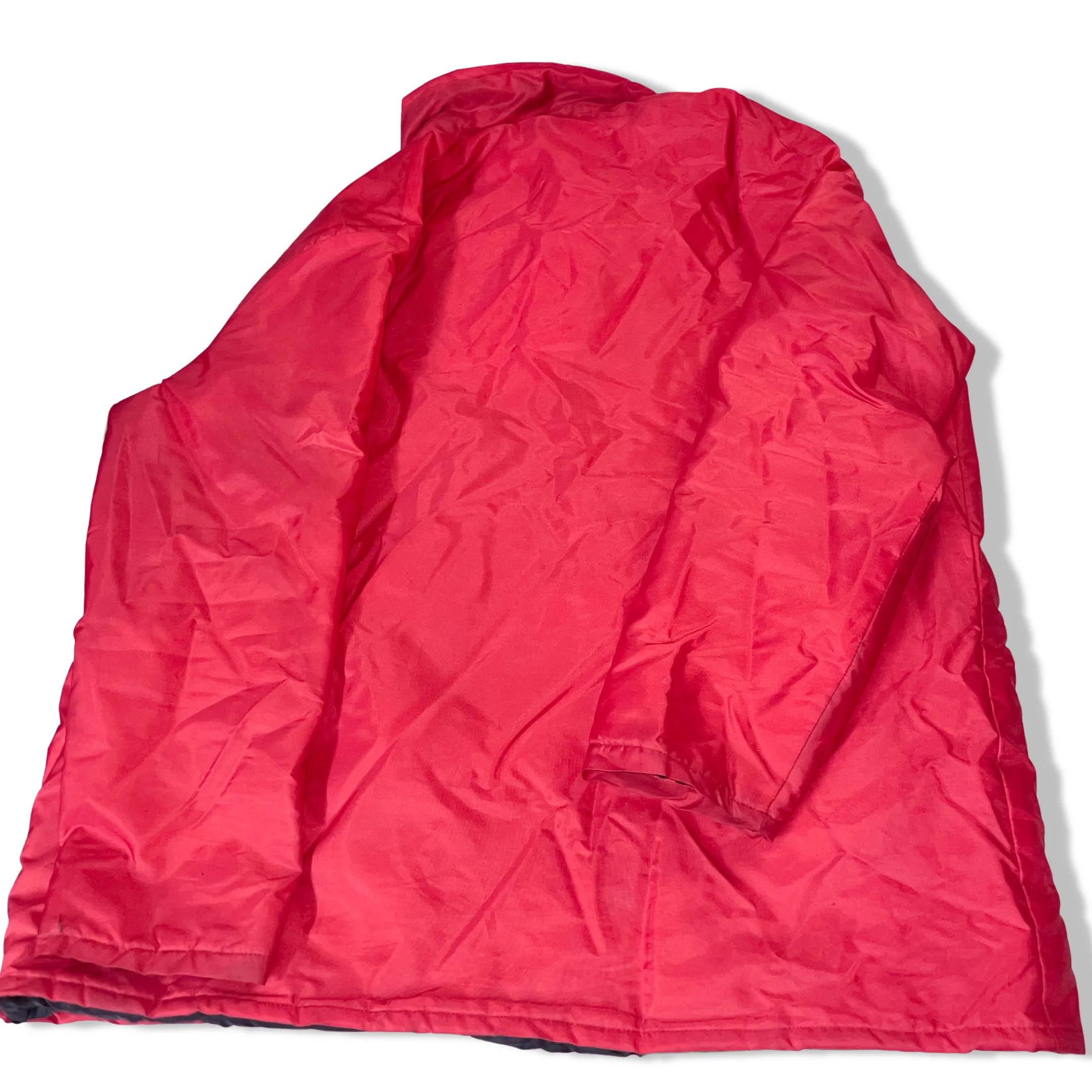 Vintage Red Insulated Padded Long Sleeve Winter Coat Jacket.