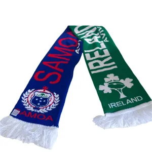 Vintage Samoa Ireland Aviva Stadium fans green blue scarf|L52 W7|SKU 6430