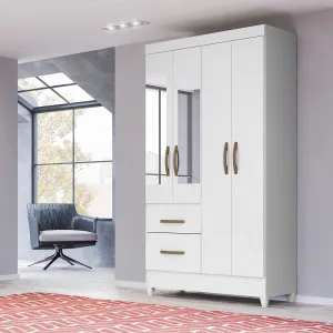 Wardrobe Madri - White Flex   Mirror
