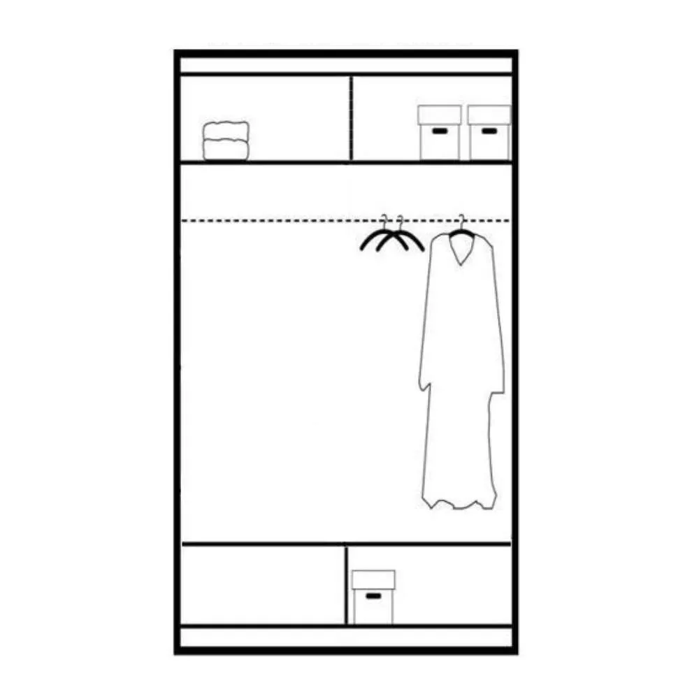 Wardrobe Rome 120 White