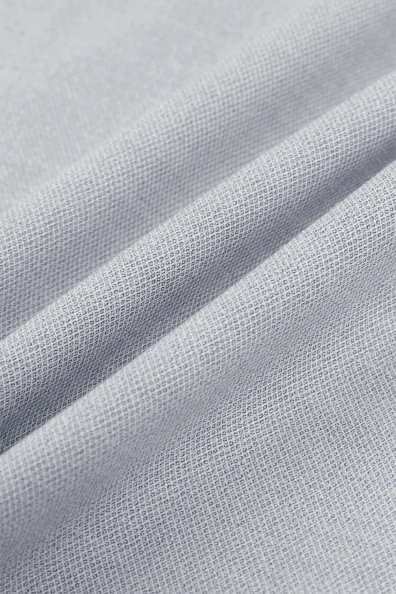 Waterless Dye Button-Down Smart Shirt | Grey 25238N