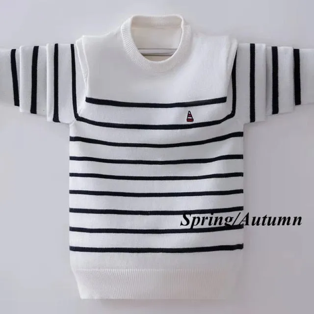 Winter Striped Knitted Sweater