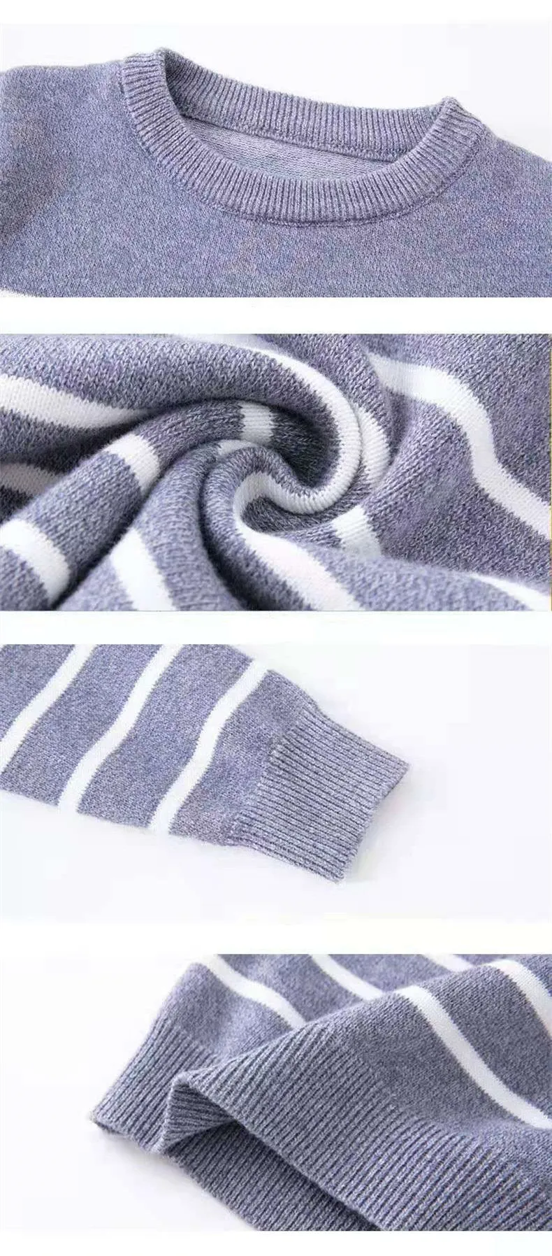 Winter Striped Knitted Sweater