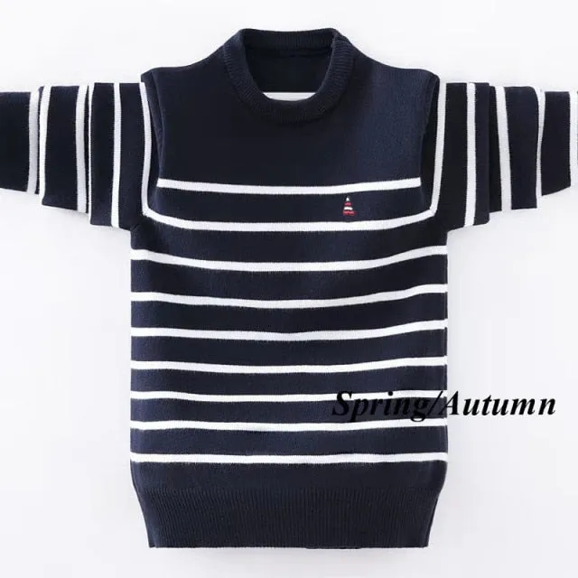 Winter Striped Knitted Sweater