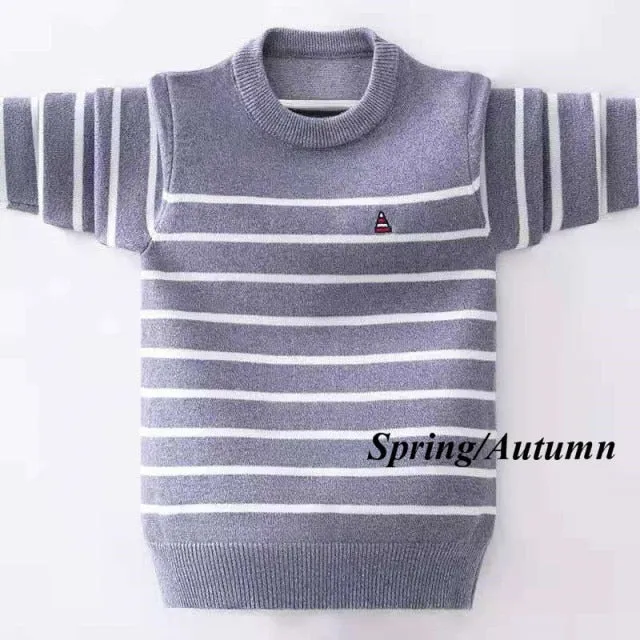 Winter Striped Knitted Sweater