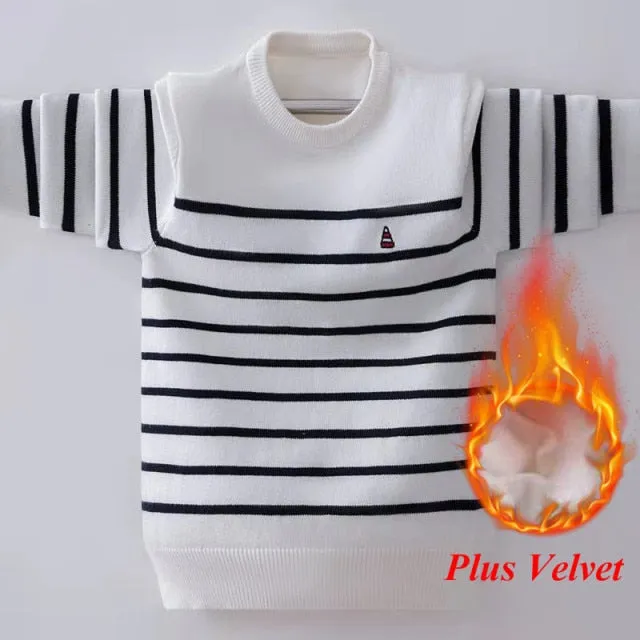 Winter Striped Knitted Sweater