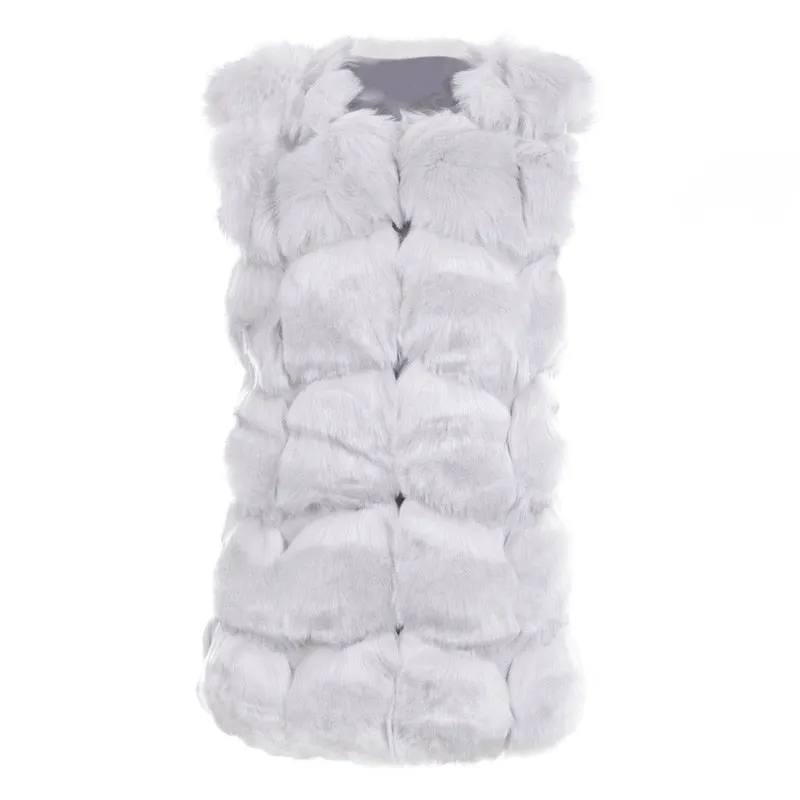 Women's Spring Vintage Fluffy Faux Fur Vest