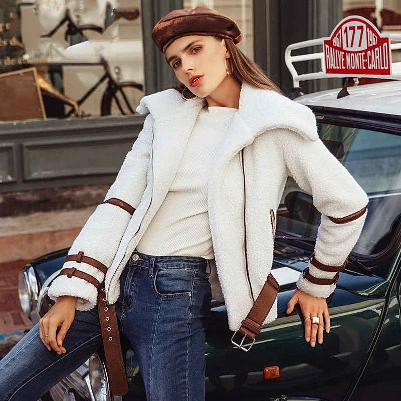 Women's Winter Casual White Jacket