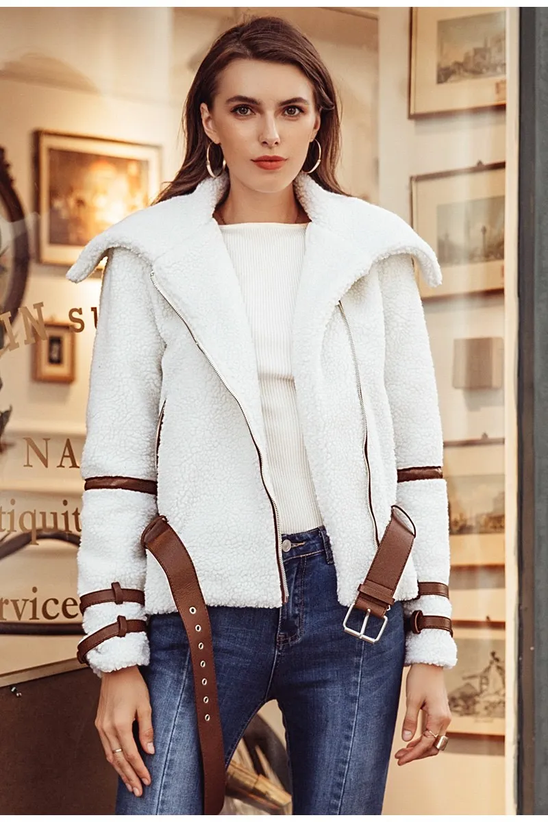Women's Winter Casual White Jacket